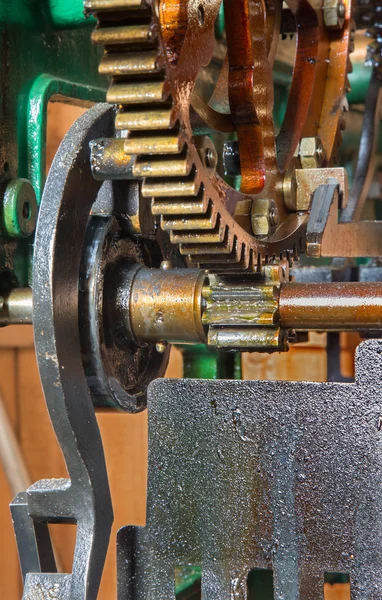 Detail of clockwork from colcktower — Stock Photo, Image