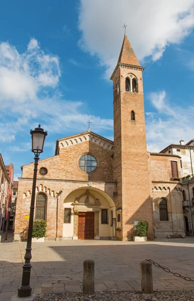 Padua - The church and square of st. Nicholas — Stock Photo, Image