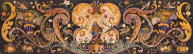 Padova, İtalya - 8 Eylül 2014: taş mozaik basilica di santa giustina Merkez gerekçesi olarak Meryem Ana ile ana sunak üzerinde.