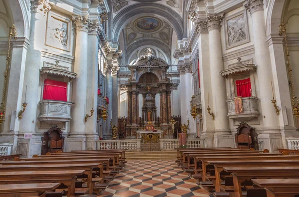 VENECIA, ITALIA - 13 DE MARZO DE 2014: La iglesia de Santa Maria del Rosario (Chiesa dei Gesuati ). —  Fotos de Stock