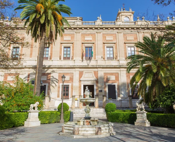 Seville - Hint Adaları Genel Arşivi (Archivo General de Indas) Rönesans binası (1584 - 1629) Juan de Herrera 'yı tasarladı.. — Stok fotoğraf