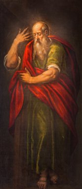 Padua, İtalya - 9 Eylül 2014: St. Paul havari Kilisesi Santa Maria dei Servi boya.