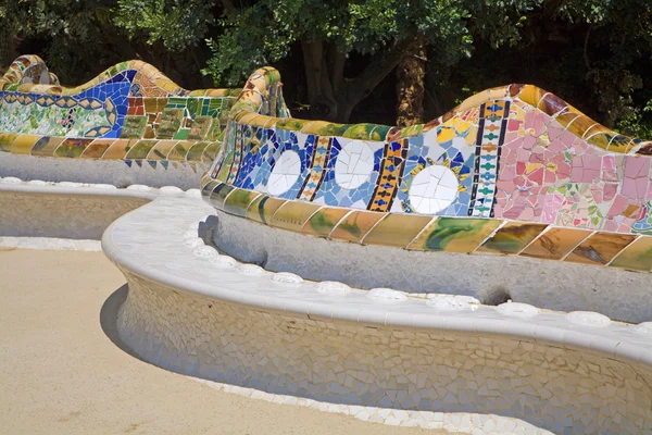 BARCELONA, SPAIN - JUNE 3, 2009: Park Guell designed by Antonio Gaudi. — Stock Photo, Image