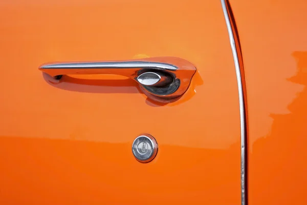 Detail of old orange car — Stock Photo, Image