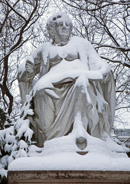 Wenen - franz schubert standbeeld in stadtpark — Stockfoto