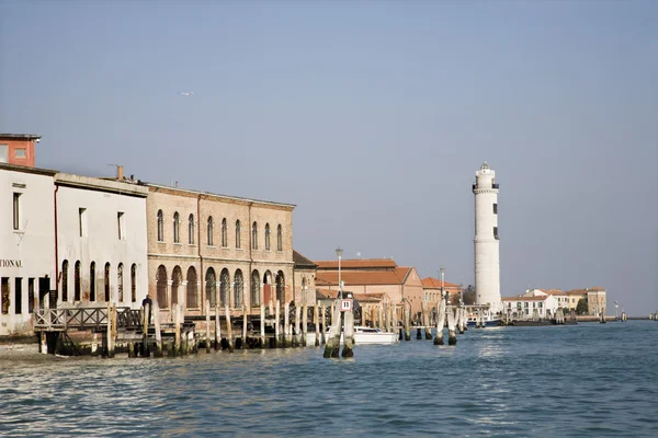 Benátky - maják z ostrova Murano — Stock fotografie