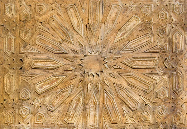 SEVILLE, SPAIN - OCTOBER 28, 2014: The detail of mudejar window blind in courtyard of Casa de Pilatos. — Stock Photo, Image