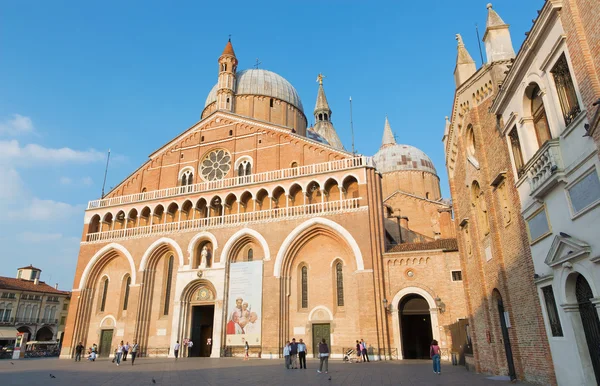 PADUA, ITALIA - 8 SETTEMBRE 2014: Basilica del Santo o Basilica di Sant'Antonio da Padova in serata . — Foto Stock