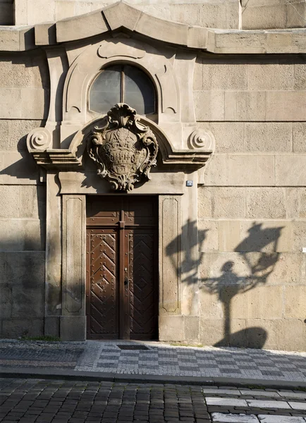 Prague - Gate of palace  in Little quarter — Stock Photo, Image