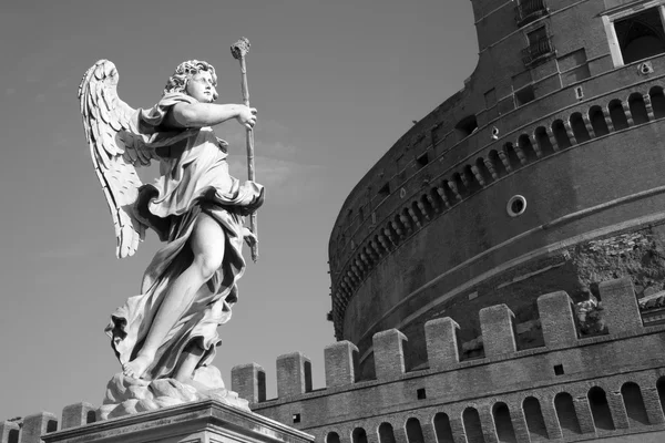 Roma - Ángel con la Esponja, Ponte Sant 'Angelo - Puente de los Ángeles — Foto de Stock