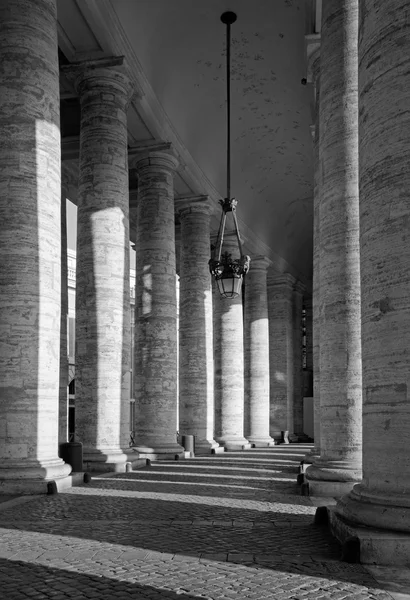 Rome - column of Bernini colonnade — Stock Photo, Image