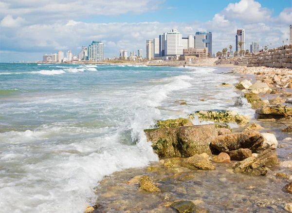TEL AVIV, ISRAEL - MARÇO 2, 2015: A costa de Tel Aviv — Fotografia de Stock