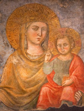 Roma, İtalya - 25 Mart 2015: Chiesa del Jesu kilisesinde bilinmeyen bir sanatçı tarafından 15..