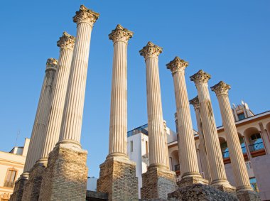 Cordoba - Roma Tapınağı sütunlar.