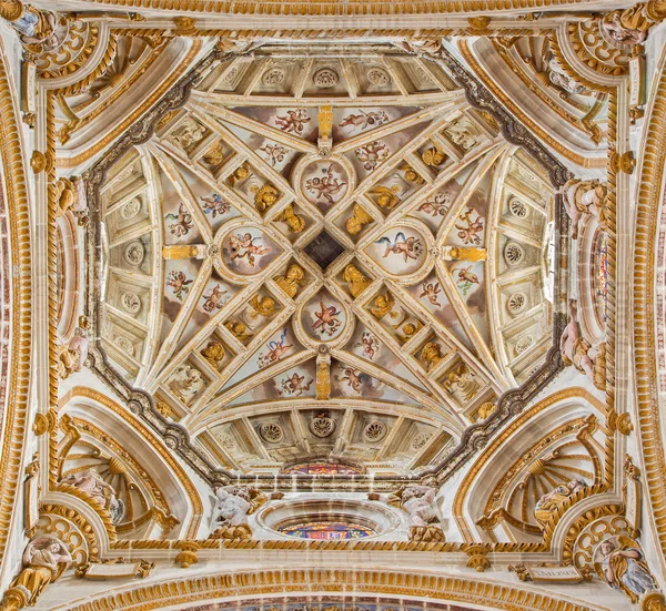 GRANADA, SPAIN - MAY 29, 2015: The renaissance cupola of church Monasterio de San Jeronimo by principal architect and sculptor Diego de Silo (c. 1495 - 1563). — Stok fotoğraf