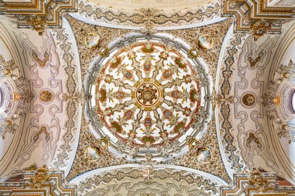 GRANADA, SPAIN - MAY 29, 2015: The baroque cupola in Iglesia de san Anton church by  Alfonso Castillo from 18. cent. — Stock Photo, Image