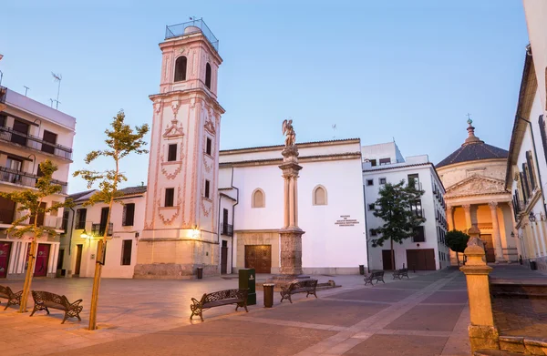 CORDOBA, SPAIN - MAY 28, 2015: Iglesia de Santo Domingo on the Plaza de la Compania square. — ストック写真