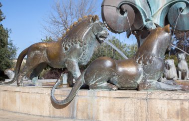 Rome, İtalya - 27 Mart 2015 Angel ile giysi ve zar Paolo Naldini 1619-1691 tarafından