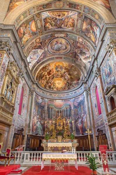 ROME, ITALY - MARCH 27, 2015: The sanctuary of church Santo Spirito in Sassia with the frescoes by Scipione Pulzone from 16. cent. — 图库照片