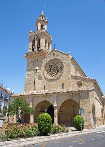 Córdoba - O gótico - mudejar igreja Iglesia de San Lorenzo — Fotografia de Stock