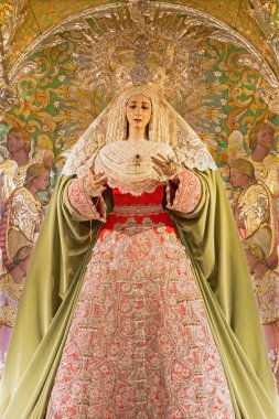 CORDOBA, SPAIN - 27 Mayıs 2015: Juan Martinez Cerrillo 'nun (1939) Capuchinos Kilisesi Sözleşmesi' nde (Iglesia Santo Angel).