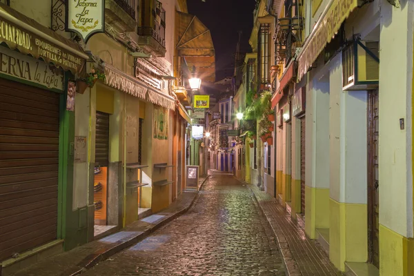 CORDOBA, SPAIN - MAY 26, 2015: The street Calle Deanes at night — Φωτογραφία Αρχείου