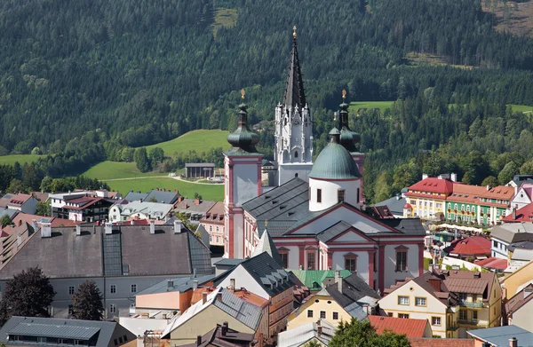 Mariazell - Basílica do Nascimento da Virgem Maria - Santuário sagrado do leste da Áustria — Fotografia de Stock