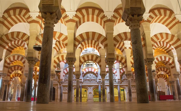 CORDOBA, SPAIN - MAY 28, 2015: The Naves of Abd-Ar-Rahman I in the Cathedral. — Stock Photo, Image