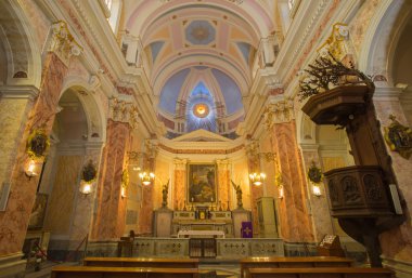 TEL AVIV, ISRAEL - MARCH 2, 2015: The nave of st. Peters church in old Jaffa.