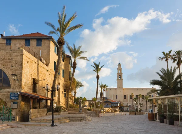 TEL AVIV, ISRAEL - MARCH 2, 2015: The st. Peters church in old Jaffa on Kedumim Square. — ストック写真