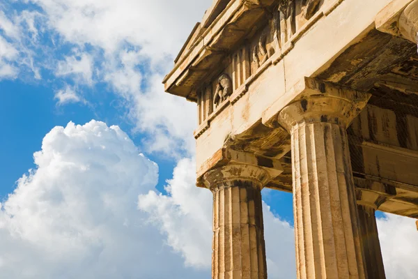 Atenas - O detalhe do Templo de Hefesto . — Fotografia de Stock