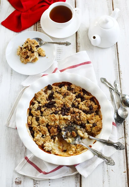 Cioccolato crumble pera — Foto Stock