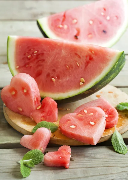Watermelon slices for dessert — Stock Photo, Image