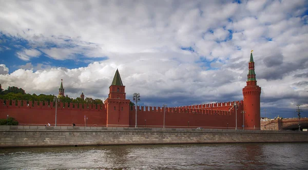 Moskau Juli 2021 Panorama Des Moskauer Kreml Sommer Beliebtes Wahrzeichen — Stockfoto