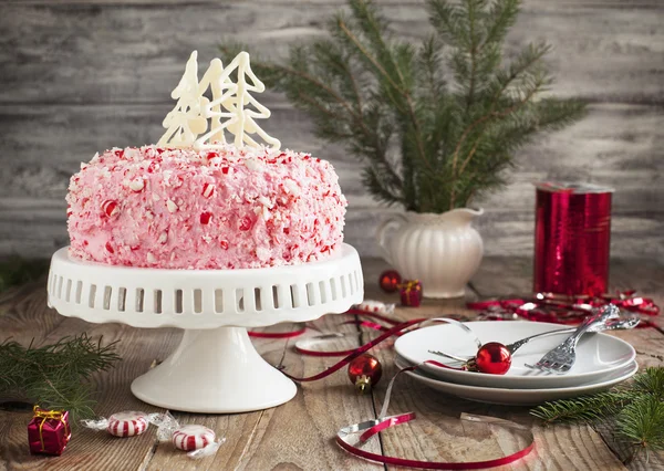 Peppermint ice-cream cake — Stock Photo, Image