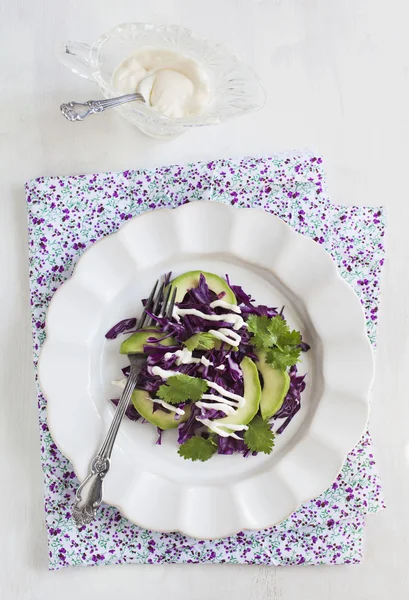 Creamy slaw. Cabbage salad — Stock Photo, Image