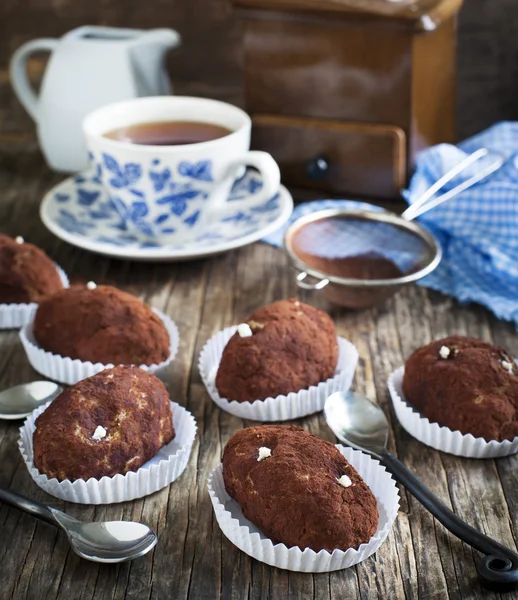 Kis édes csokoládétorta "burgonya" — Stock Fotó