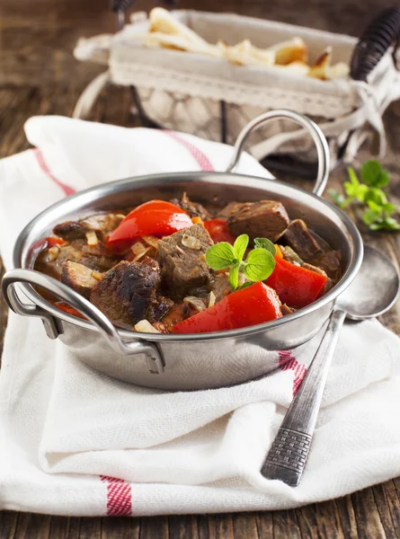 Lamb stew with vegetables — Stock Photo, Image