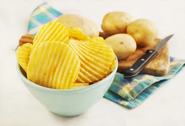 Aardappelchips — Stockfoto