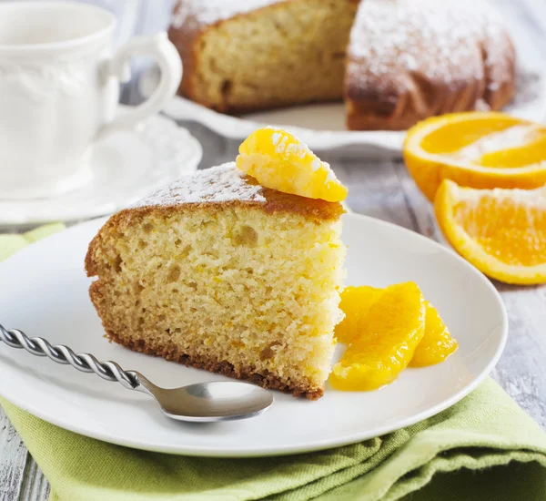 Orange yogurt cake — Stock Photo, Image