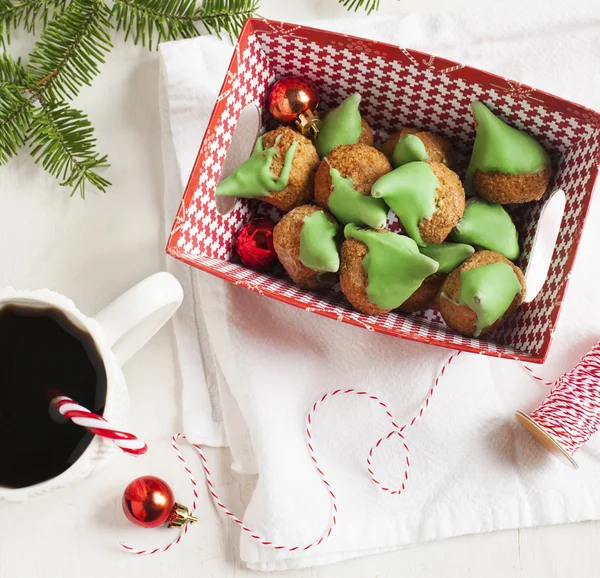 Mandel cookies til jul - Stock-foto