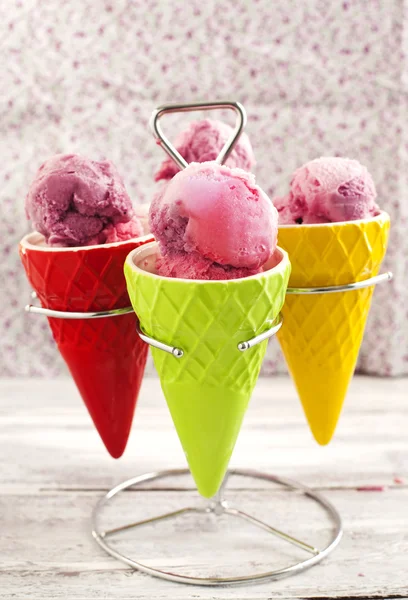 三重浆果果汁冰糕 — 图库照片