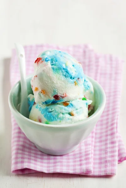 Verjaardag Cake Ice Cream. — Stockfoto