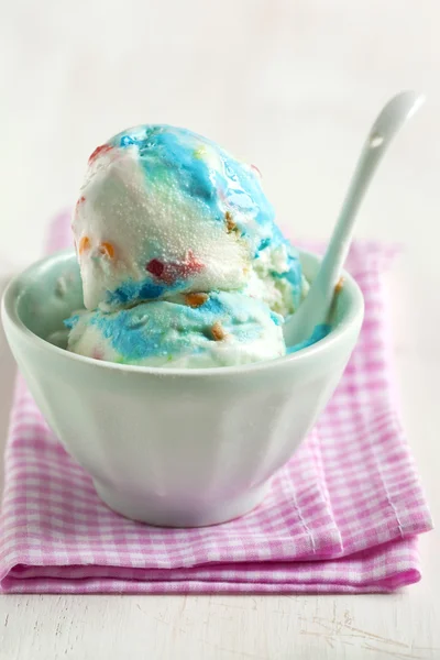 Verjaardag Cake Ice Cream. — Stockfoto