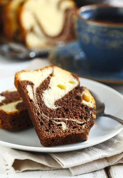 Márvány Loaf Cake — Stock Fotó