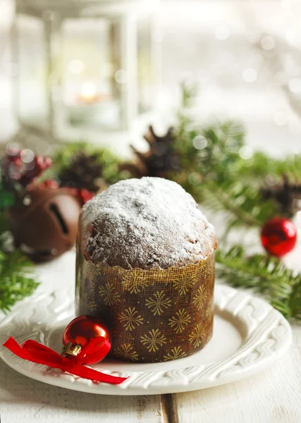 Weihnachten Mini-Panettone — Stockfoto