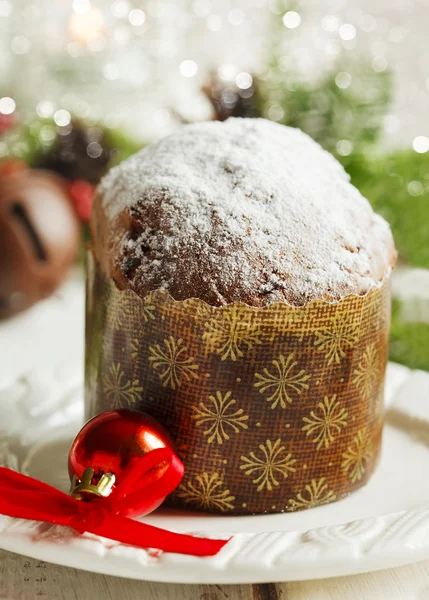 Christmas Mini Panettone — Stock Photo, Image