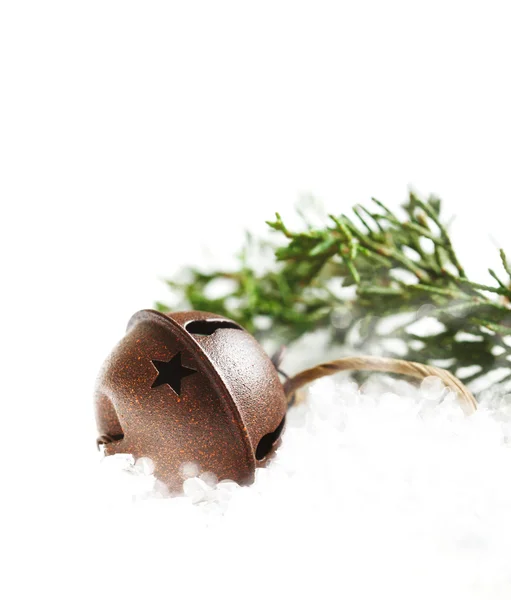 Jingle bells on snow — Stock Photo, Image
