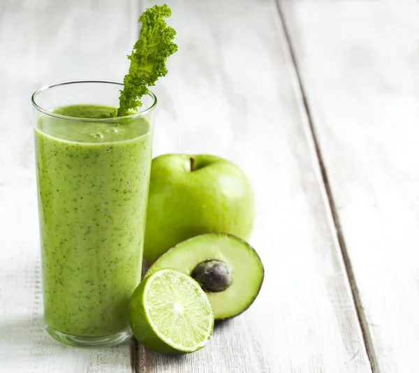 Succo verde. Bevanda sana . — Foto Stock