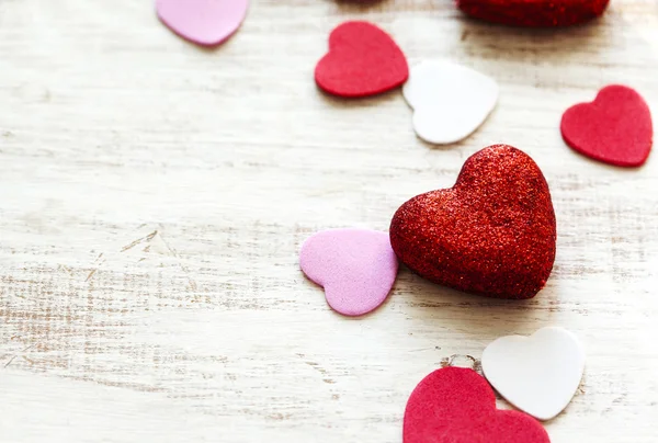 Valentines fond de fête avec des cœurs. — Photo